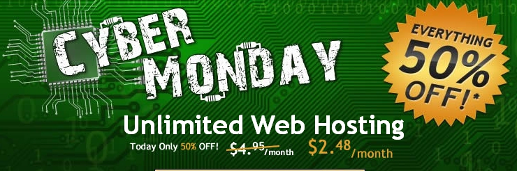 HGCyberMonday Cyber Monday Web Hosting Deal - Save 50%